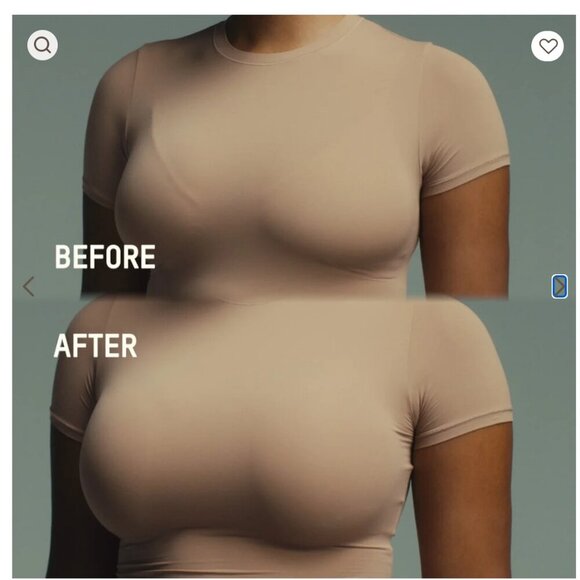 NWT SKIMS ULTIMATE PUSH UP BRA Tear Drop COCOA BROWN SIZE 32D - Picture 3 of 5